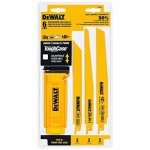 DEWALT Reciprocating Saw Blades, Bi-Metal, 6-Piece Set (DW4896) for $19 DEWALT Reciprocating Saw Blades, Bi-Metal, 6-Piece Set (DW4896) for $19