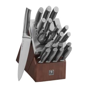 J.A. Henckels Graphite Self-Sharpening 20-Piece Knife Set for $200