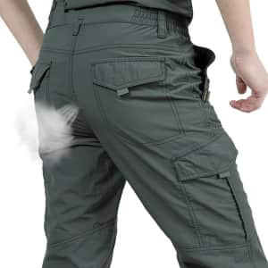 Men's Tactical Cargo Pants for $14
