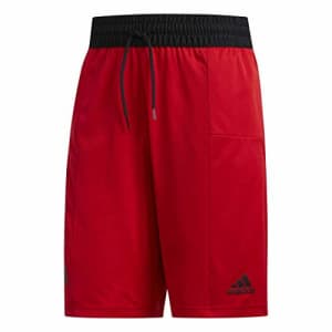 adidas Men's SPT 3s Shorts, Scarlet, Small for $23 adidas Men's SPT 3s Shorts, Scarlet, Small for $23