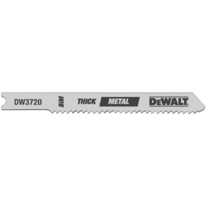 DEWALT DW3728-5 3" 32 TPI Sheet Metal Cut Cobalt Steel U-Shank Jig Saw Blade - 5 Pack for $6