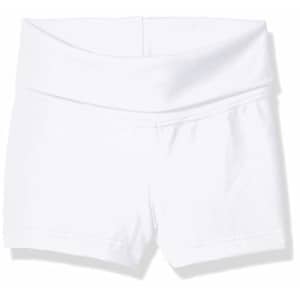 Capezio Girls' Big Team Basic Foldover Boy Shorts, White, Large for $12 Capezio Girls' Big Team Basic Foldover Boy Shorts, White, Large for $12