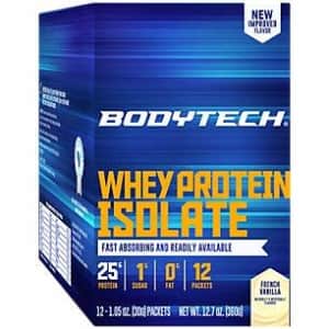 BodyTech Whey Protein Isolate Powder with 25 Grams of Protein per Serving BCAA's Ideal for for $35