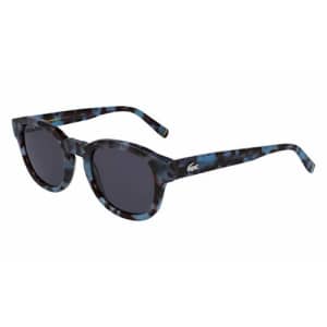 Lacoste L939S Round Sunglasses, HAVANA BLUE, 50/22/145 for $59