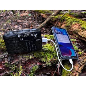 Tri-Band Rechargeable Emergency Radio w/ Bluetooth & Phone Charger for $10 Tri-Band Rechargeable Emergency Radio w/ Bluetooth & Phone Charger for $10