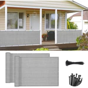 Sunny Guard 3x10-Foot Balcony Screen 2-Pack for $20
