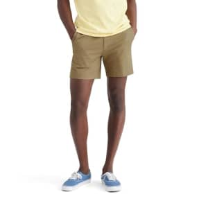 Dockers Men's Ultimate Straight Fit Supreme Flex 6" Shorts, (New) Harvest Gold, 34 for $29