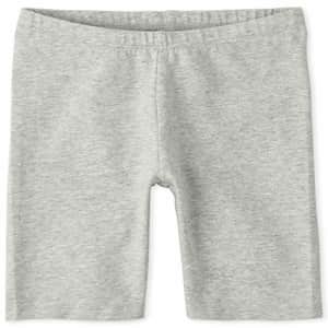 The Children's Place Girls' Solid Bike Shorts, H/T Mist, L (10/12) for $9