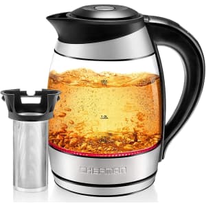 Chefman 1.8L Glass Electric Kettle for $16 in-cart