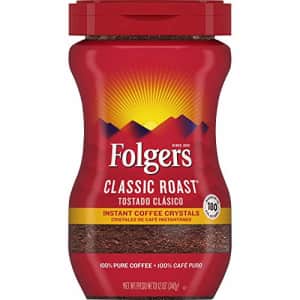 Folgers Classic Roast Instant Coffee Crystals, 12 Ounces for $48 Folgers Classic Roast Instant Coffee Crystals, 12 Ounces for $48