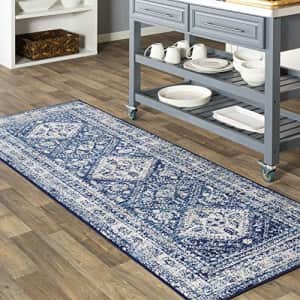 Artistic Weavers Desta Area Rug, 2'7" x 7'3", Navy for $37 Artistic Weavers Desta Area Rug, 2'7" x 7'3", Navy for $37