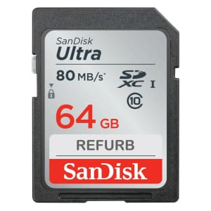 SanDisk 64GB Class 10 SD Card for $9