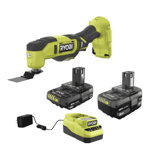 Ryobi One+ 18V Lithium-Ion 4.0 Ah Battery, 2.0 Ah Battery, and Charger Kit w/ free Oscillating Tool for $99