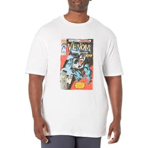 Marvel Big & Tall Classic Venomies Men's Tops Short Sleeve Tee Shirt, White, X-Large for $9