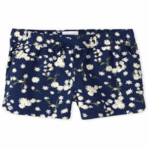 The Children's Place Girls' Printed Pull On Shorts, Milky Way, 4P for $5