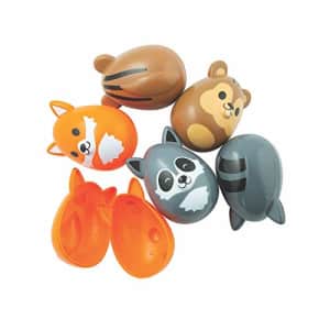 Fun Express Woodland Molded Shaped Easter Eggs for Easter - Party Supplies - Containers & Boxes - Plastic for $18