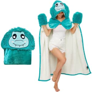 Three Poodle Wearable Hooded Animal Blanket for $20