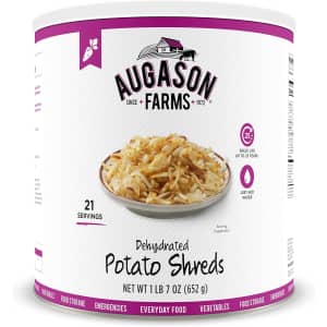 Augason 23-oz. Dehydrated Potato Shreds for $8