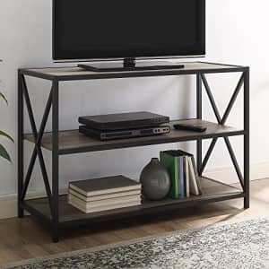 Walker Edison Furniture Company 2 Tier Open Shelf Industrial Wood Metal Bookcase Tall Bookshelf for $109 Walker Edison Furniture Company 2 Tier Open Shelf Industrial Wood Metal Bookcase Tall Bookshelf for $109