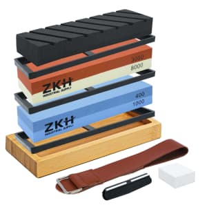 ZKH 10-Piece Sharpening Stone Set for $15