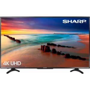 Sharp LC-50LBU591U 50" 60Hz 2160p Smart Roku 4K UHD LED TV for $300