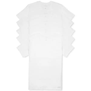 Calvin Klein Men's Cotton Classics V-Neck Undershirt 5-Pack for $24