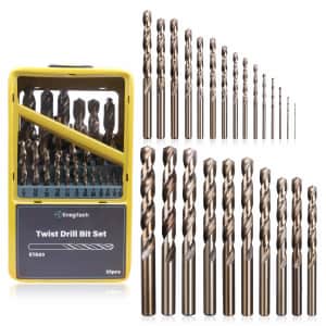 Enegitech 25-Piece Twist Drill Bit Set for $16 Enegitech 25-Piece Twist Drill Bit Set for $16