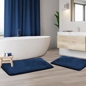 Clara Clark Memory Foam Bath Mat Sets 2 Piece - Non Slip, Absorbent, Soft Bath Rug Set - Fast for $32
