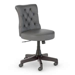 Bush Furniture Bush Business Furniture Arden Lane Mid Back Tufted Office Chair, Dark Gray Leather for $170