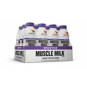 Muscle Milk Smoothie Protein Yogurt Shake, Strawberry Banana, 25g Protein, 15.8 FL OZ, 12 Count for $20 Muscle Milk Smoothie Protein Yogurt Shake, Strawberry Banana, 25g Protein, 15.8 FL OZ, 12 Count for $20