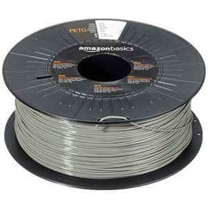 Amazon Basics PETG 3D Printer Filament, 1.75mm, Gray, 1 kg Spool for $27