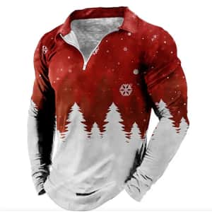 Men's 3D Christmas Tree Shirt for $13