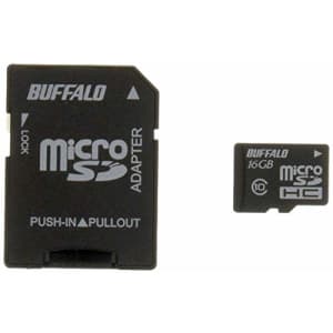 Buffalo Tools BUFFALO Class10 microSDHC card SD conversion adapter 16GB RMSD-16GC10AB for $21