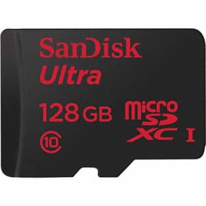SanDisk Ultra Plus microSDHC Memory Card, 128GB for $22 SanDisk Ultra Plus microSDHC Memory Card, 128GB for $22
