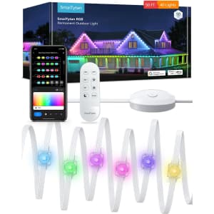 SmaiTytan 50-foot Smart RGB Permanent Outdoor Lights for $80