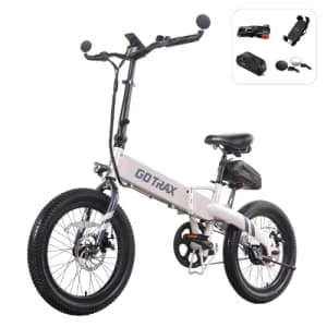 Gotrax F1V2 20" Electric Bike, Max Range 50 Miles & 20Mph Power by 350W, LCD Display & 5 for $648