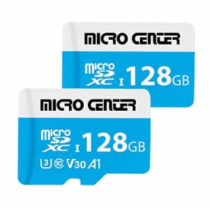 Inland Micro Center 128GB microSDXC Card 2 Pack, Nintendo-Switch Compatible Flash Memory Card, UHS-I C10 for $24