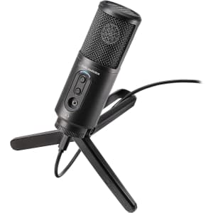 Audio-Technica ATR2500x-USB Cardioid Condenser USB Microphone for $48