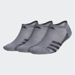 adidas Men's Superlite Stripe No-Show Socks 3-Pair Pack. Get this price via coupon code "SAVINGS". You'd pay $12 elsewhere.