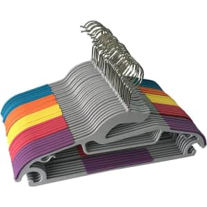 Jeronic Non-Slip Plastic Clothes Hangers 30-Pack for $21 Jeronic Non-Slip Plastic Clothes Hangers 30-Pack for $21