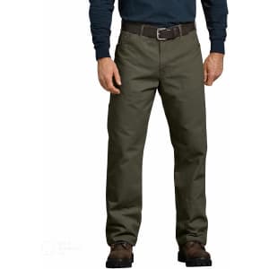 Dickies Men's Relaxed Fit Straight Duck Carpenter Jeans for $19