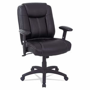 Alera Alera CC Series Executive Mid-Back Leather Chair w/Adj Arms, Black for $113 Alera Alera CC Series Executive Mid-Back Leather Chair w/Adj Arms, Black for $113