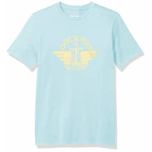 Dockers Men's Short Sleeve Crewneck T-Shirt, Teal Wave Golden Logo, X-Large for $7 Dockers Men's Short Sleeve Crewneck T-Shirt, Teal Wave Golden Logo, X-Large for $7