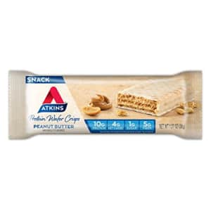 Atkins Protein Wafer Crisps, Peanut Butter, Keto Friendly, 5 Count for $5