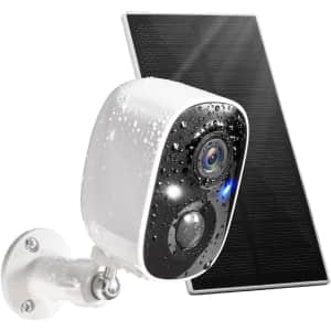 GMK Wireless 1080p Outdoor Solar Security Camera for $43
