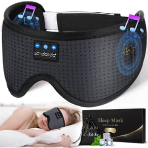 LC-dolida Sleep Mask with Bluetooth Headphones from $10