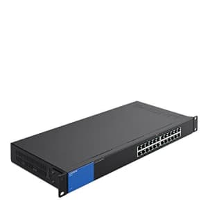 Linksys Business LGS124 24-Port Rackmount Gigabit Ethernet Unmanaged Network Switch I Metal for $174