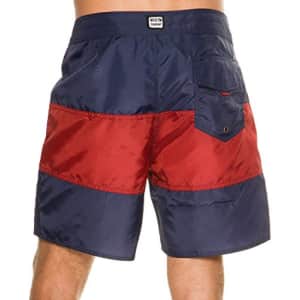 Brixton Men's Bering Trunk, Washed Navy/Brick, 38 for $12
