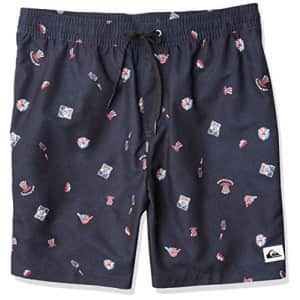 Quiksilver Men's 4TH of July Volley 18 Boardshort, Navy Blazer, S for $45