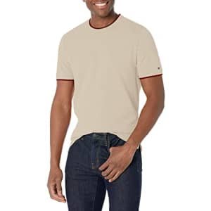 Tommy Hilfiger Men's Essentials Short Sleeve T-Shirt, Gravel, XL for $17